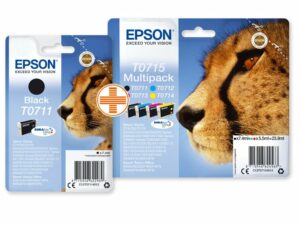Epson Bundle Gepard MultiPack + schwarz Druckerpatrone